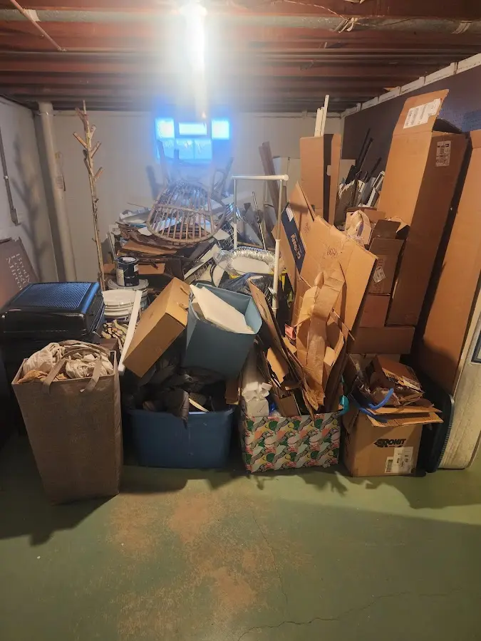 Roll-off dumpster container at job site for 6 Yard Dumpster Rental in Frisco